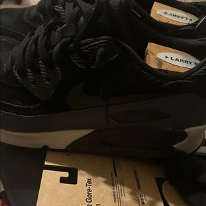 Nike air max Black and Gray Athletic Shoes